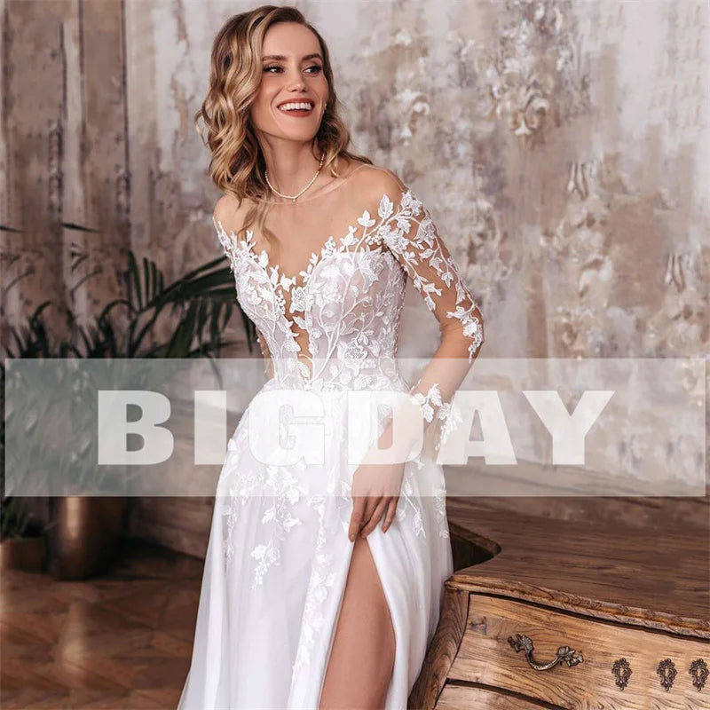 White Bridesmaid Dresses: Elegant A-Line Wedding Dress Women Open Back