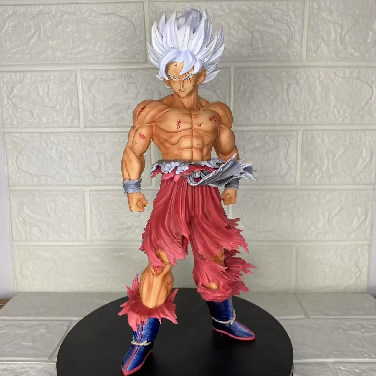 Jt Statue Dragon Ball Z Son Goku Figure Replaceable Heads Led Base Super Saiyan Goku Action Figures Collection Mode Toys Gifts