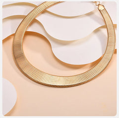 Exaggerated Flat Snake Torques Chokers for Women, Hyperbole Egyptian Necklaces