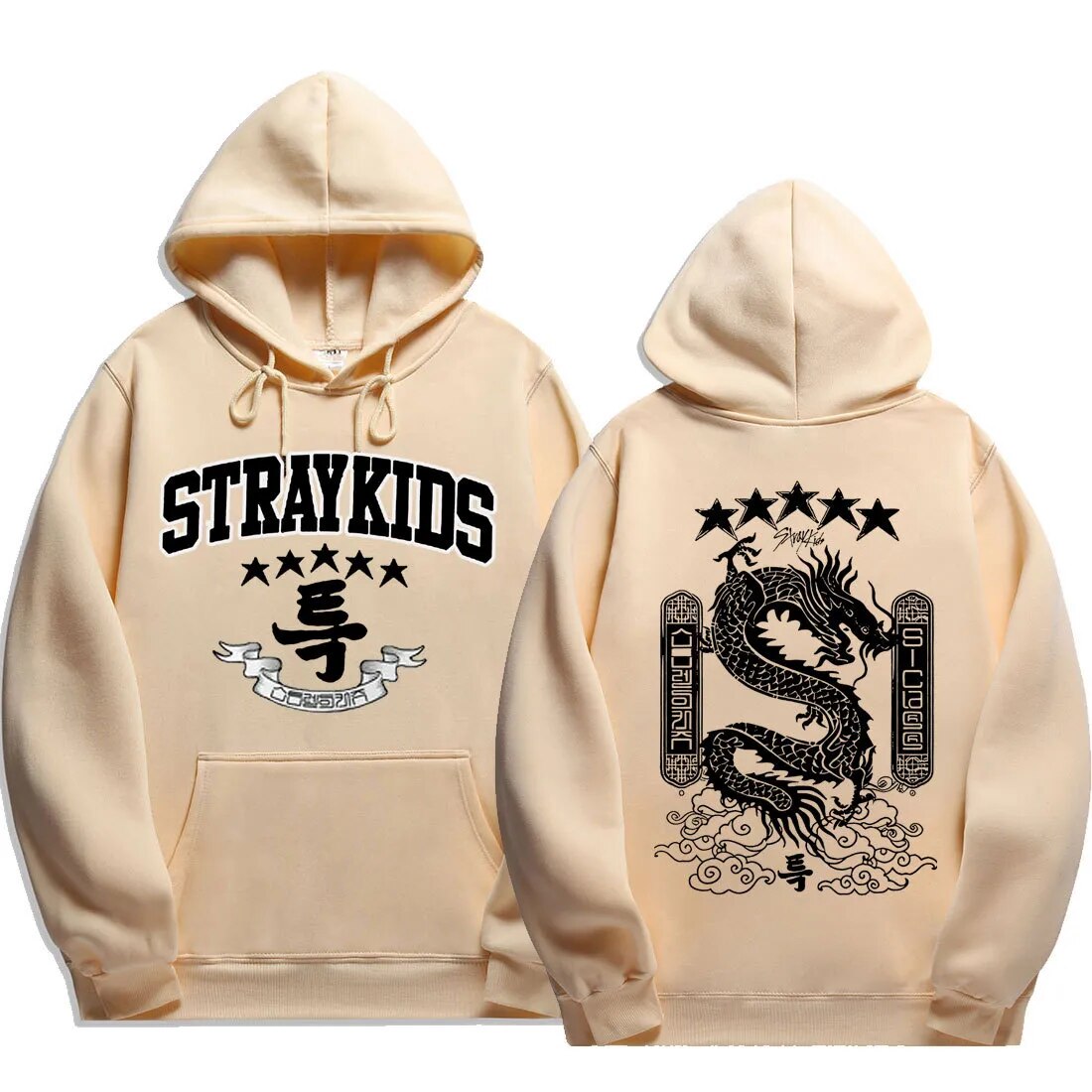 Stray Kids 5 Star Hoodies Fashion Dragon Graphic Hoodie Women Men Autumn Winter Coats