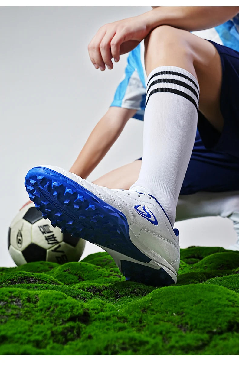 Professional Men Soccer Shoes Adult Football Sneakers Indoor Futsal Ultralight