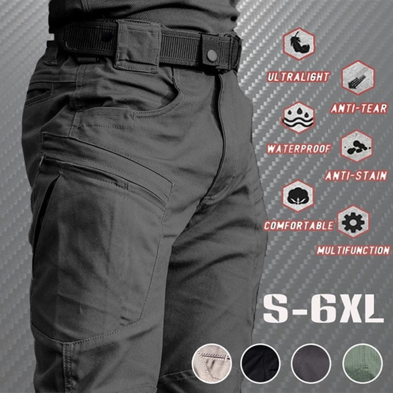Waterproof Tactical Cargo Pants Men Breathable Summer Casual Army Military
