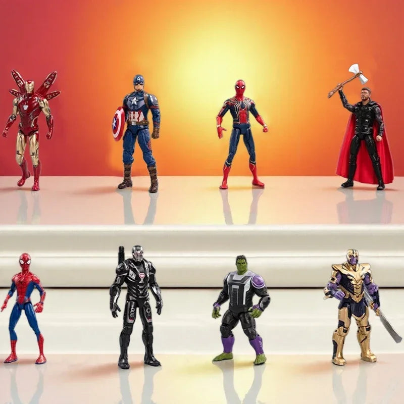 ZD Toys Official Avengers Legends: Iron Man, Spider Man, Thor, Captain America, Thanos, Hulk, War Machine Action Figures