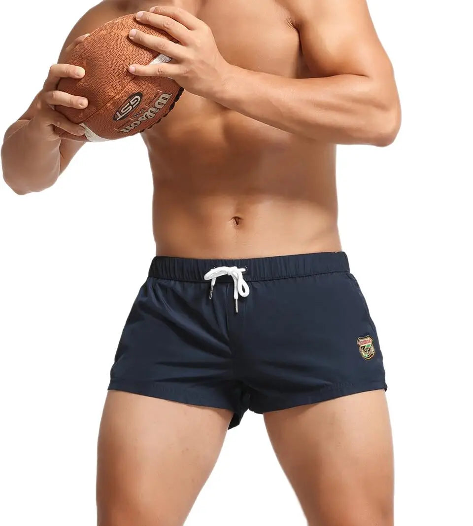 SEOBEAN Men's Summer Beach Shorts Swimwear Trunks Board Short Pants Male Gym Shorts Swim Surf Fitness Quick Dry Shorts