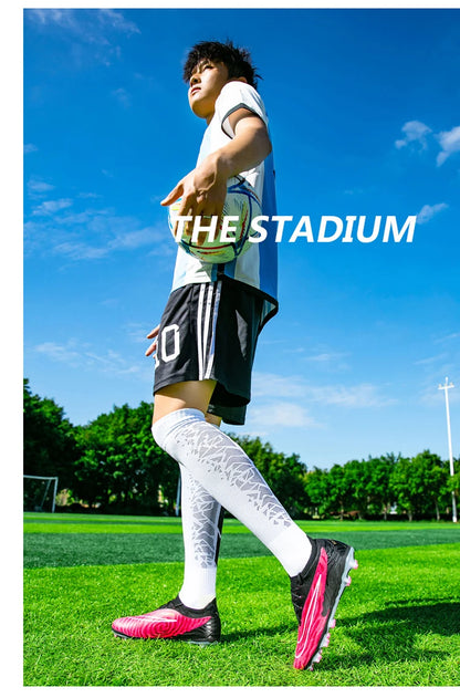 Soccer Shoes For Men Original Outdoor Sports Training Football Boots TF/FG Kids