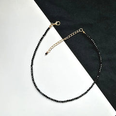 Fashion Brand Simple Black Beads Short Necklace Female Jewelry Women Choker