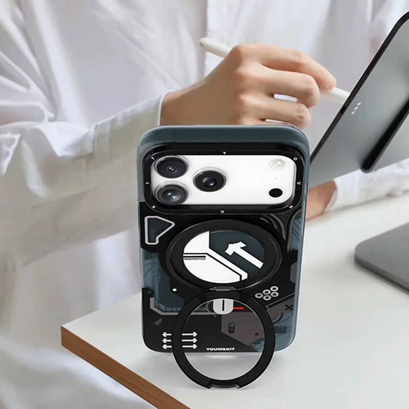 YOUNGKIT Case For iPhone 17 Pro Max Airbag Bracket Back Cover Case for iPhone 17 Pro
