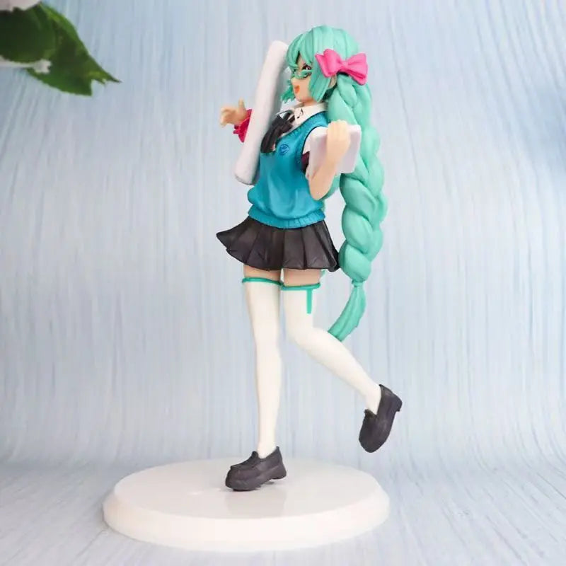 Student Girl Hatsune Miku  Action Figures Fashion Figure Model Miku Room Decorations PVC Collection Model Doll Toy