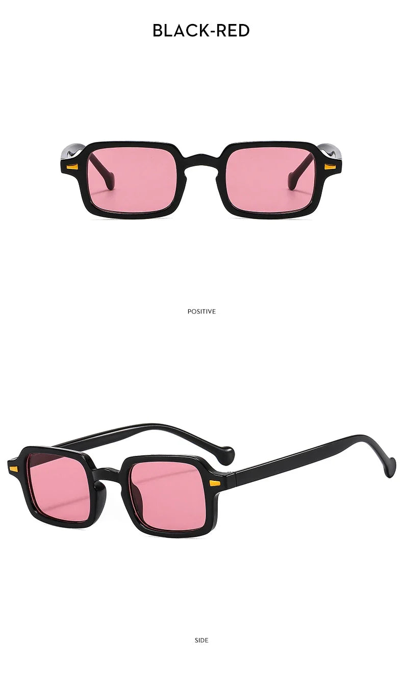 Fashion Luxurious Rectangle Sunglasses Women Oval Vintage Brand Designer Square Sun Glasses Men Shades Female Eyewear Anti-glare
