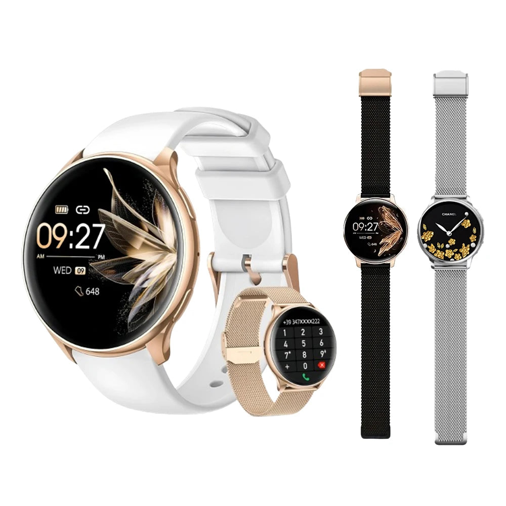 Smart Watch for Women, 1.20" Fitness Watch with HR/BP/SpO2 Monitor, Female Cycle Tracking, IP67 Waterproof, for Android & iPhone