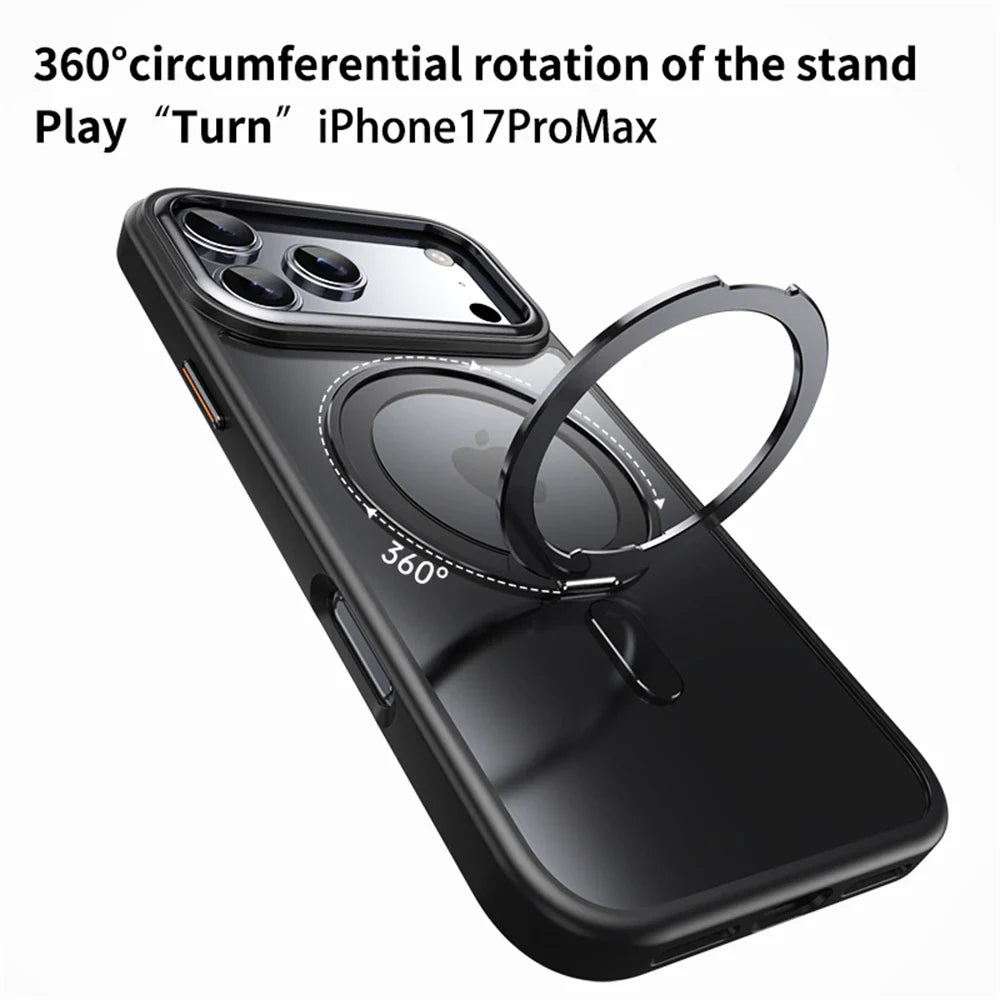 Magnetic Case for iPhone 17 Pro Max Case for iPhone 17 Air  17pro Macsafe Case Shockproof and Dropproof Hard Acrylic Case
