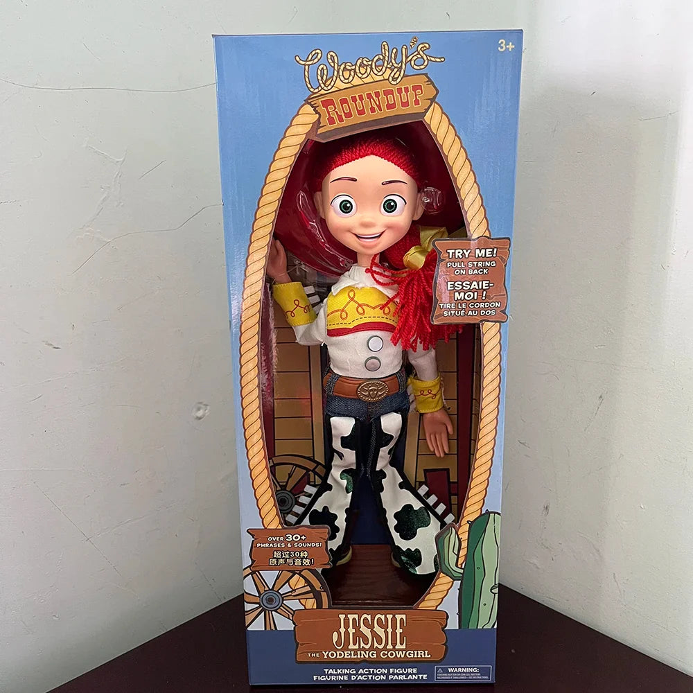 Toy Story 4 Talking Woody Jessie Action Figure Sing Soft Cute  Anime Figure Decoration Birthday Model Gift Toys