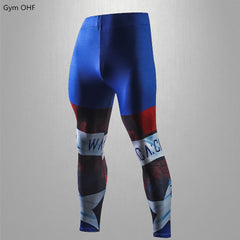 Rashguard Men Compression Tight Leggings Running Sports Male Fitness Jogging Pants