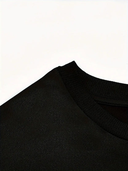 Hot selling men's new summer Gothic letter cross print soft and breathable round neck T-shirt outdoor street style top