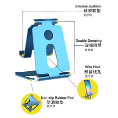 Desktop Metal Mobile Phone Holder Stand, Cradle, Dock, Foldable Phone Holder