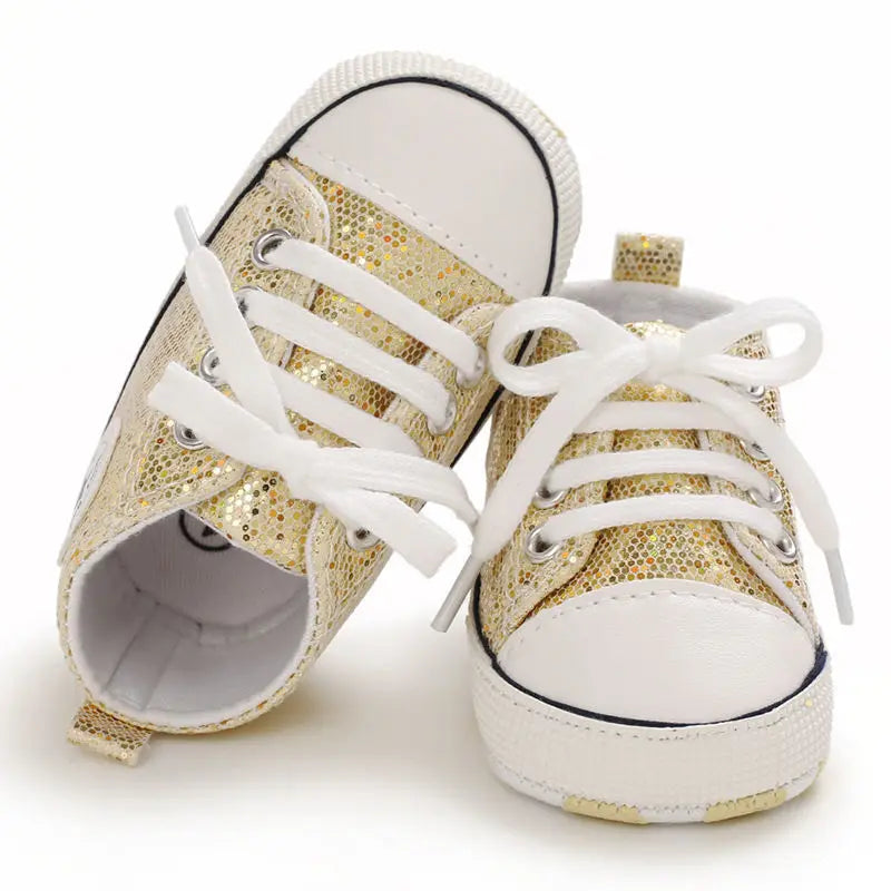 Classic Flash Canvas Baby Shoes Infant Boys Girls Sports Shoes Soft Sole