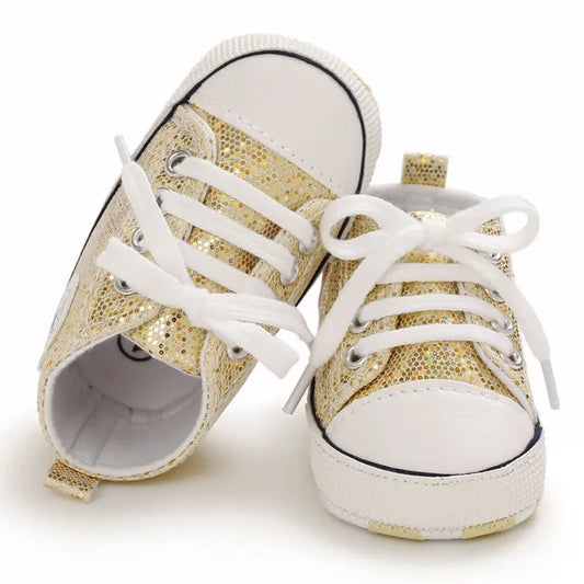 Classic Flash Canvas Baby Shoes Infant Boys Girls Sports Shoes Soft Sole