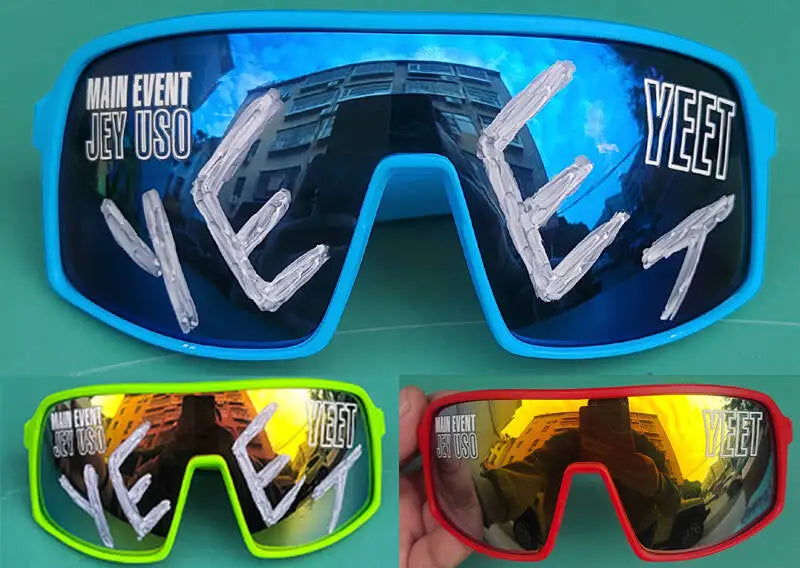 Jey Uso YEET Sunglasses Sports Shades MAIN EVENT Blue Glasses Bloodline USOS RARE colors  Motorcycle glasses