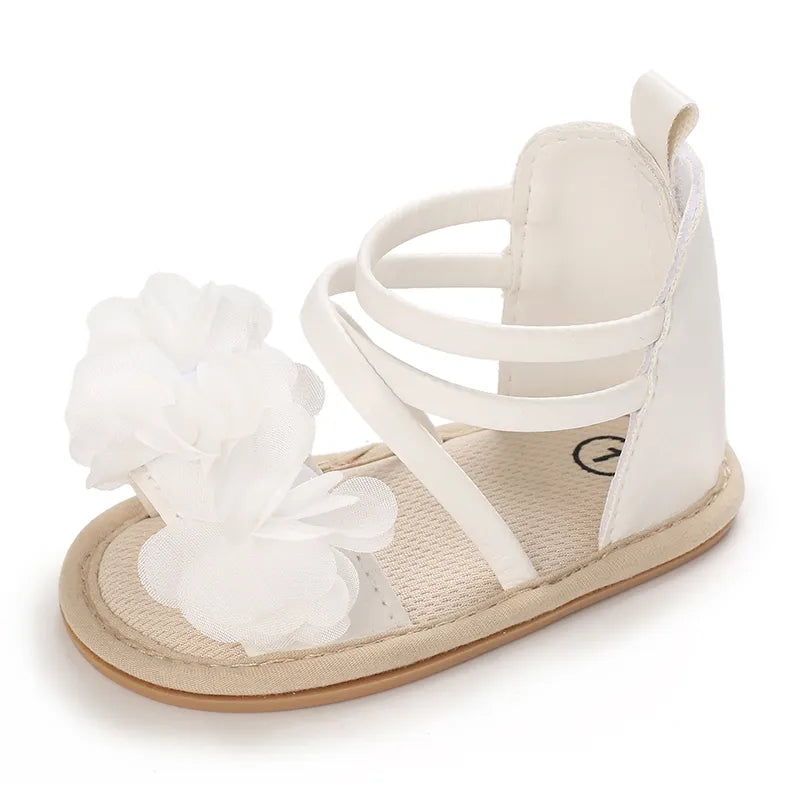 Summer Infant Baby Girl Fashion Shoes Toddler Flats Sandals Soft Rubber Sole Anti-Slip