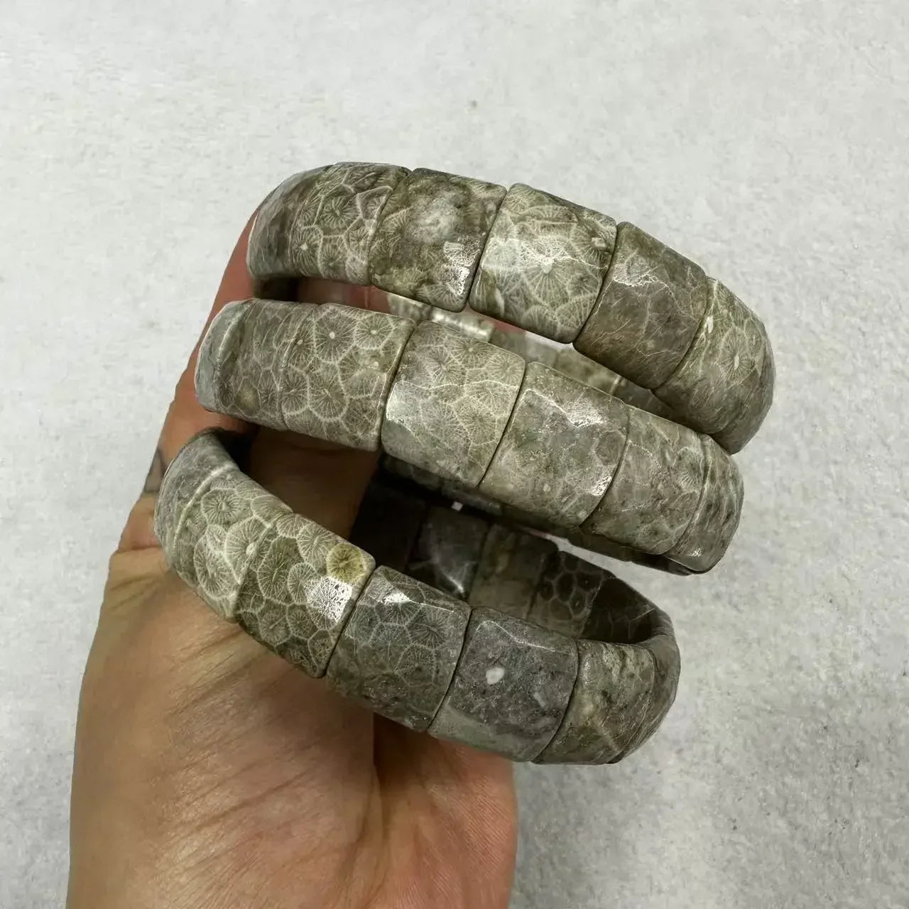 Natural 12x15mm Faceted Stone Unique Crystal Citrine Agate Amethyst Pyrite Fashion Elastic Handcrafted Bracelets Energy Bangles