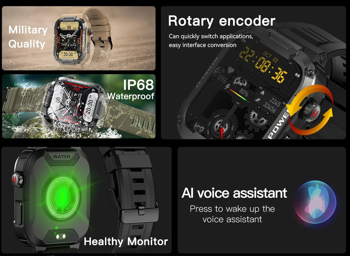 Original Smart Watch Men GPS Tracker Wireless Call Fitness Hours Waterproof Sport Smartwatch for Women Android IOS Phones 2025