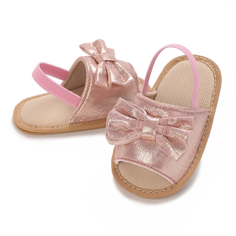 Baby Girl Princess Casual Sandals Bow Classic Retro Leather Multi Color