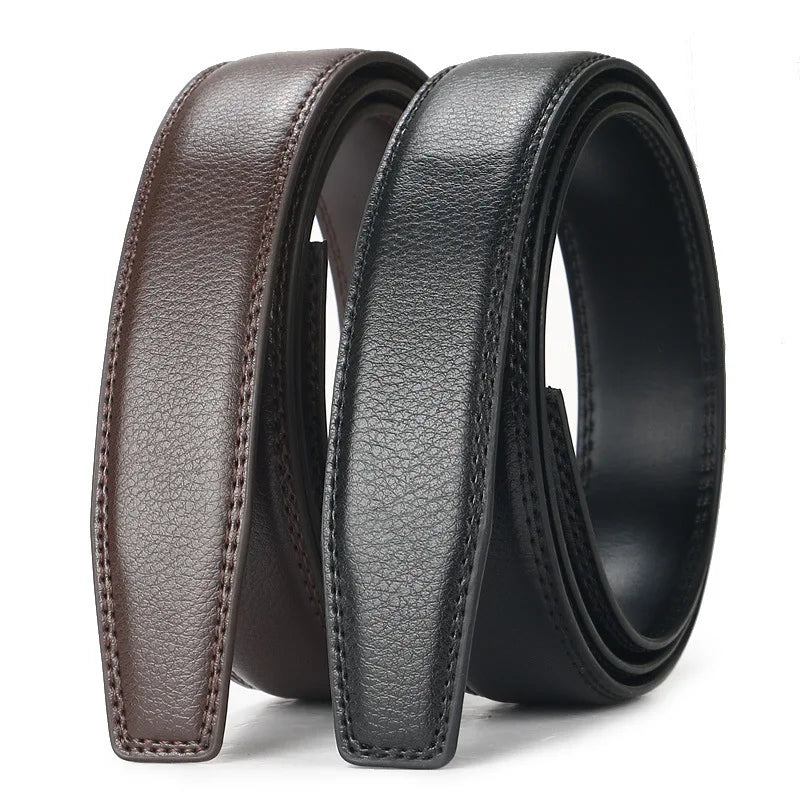 Fashion Designer Automatic Buckle Belt For Men Business & casuals Belt Men's Genuine Leather Belt Adjustable ratchet belt Men