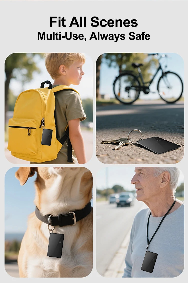 Smart Wallet tracking Card For IOS Find My App Bluetooth Tracker Ultra-thin Smart Tag Waterproof Gps Locator Wireless Charging