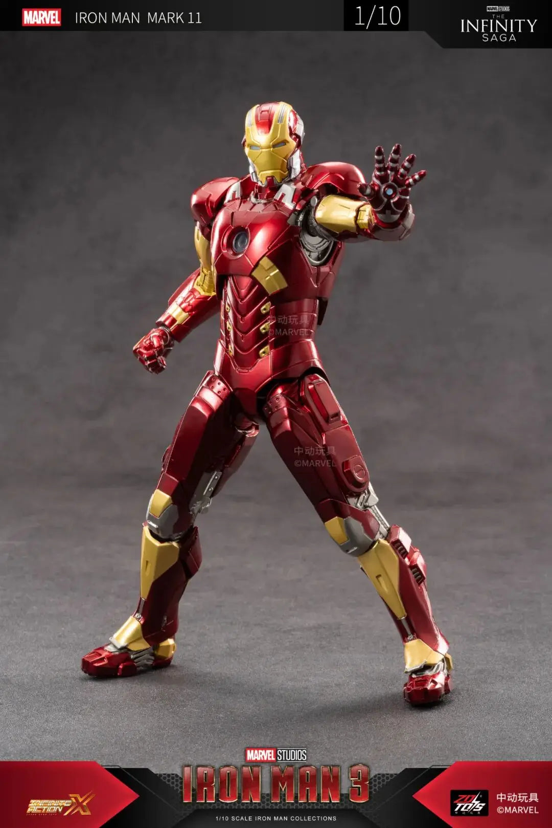 Original ZD Toys Iron Man Tony Stark MK9 MK14 MK12 MK27 MK15 MK35 MK22 MK40 Hammerhead Action Figure Anime Collect Model Gifts