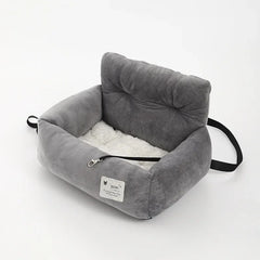 Dog Car SUV Seat Puppy Bed with Adjustable Fixed Strap Non-Slip Bottom Dog