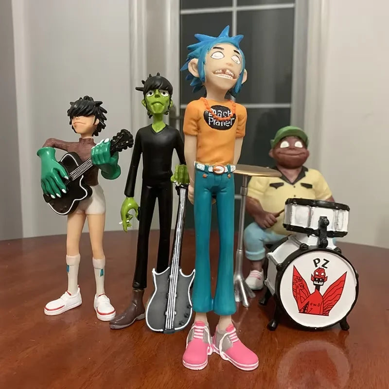 Gorillaz Band Action Figure Rock Band Member Figurine 2d Noodle Murdoc Russel Model Doll Figures Toys For Children Gifts