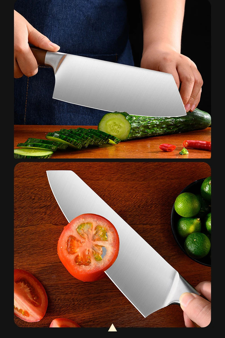 Kitchen Knife Stainless Steel Slicing Cleaver Japanese Chef Fish Cutting Vegetables Meat