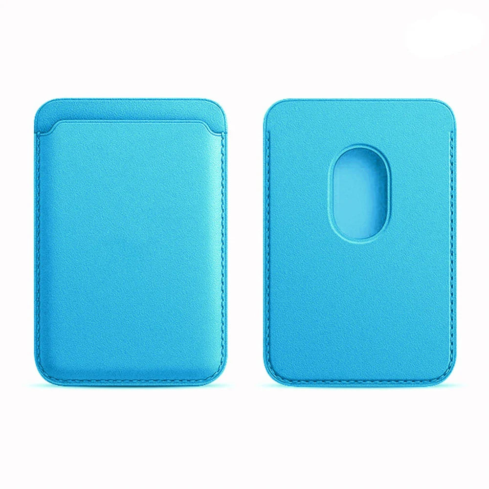 For Magsafe Wallet Card Holder Case For Apple iPhone 17 16 15 14 13 12 Pro Max Magnetic Leather Bag Adsorption Cover Accessory