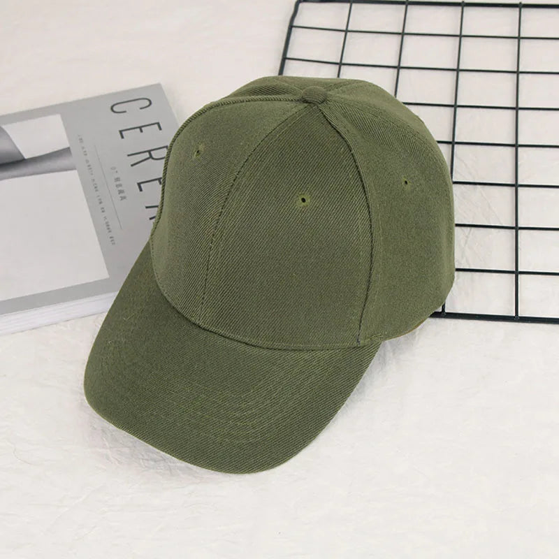Fashion Retro Solid Color Men and Women Universal Baseball Cap Outdoor Sports Casual Girl Ponytail  Hat Sale