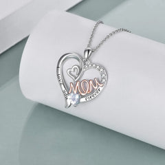 Designer Jewelry Heart Mom Double Love Mother Necklace for Women