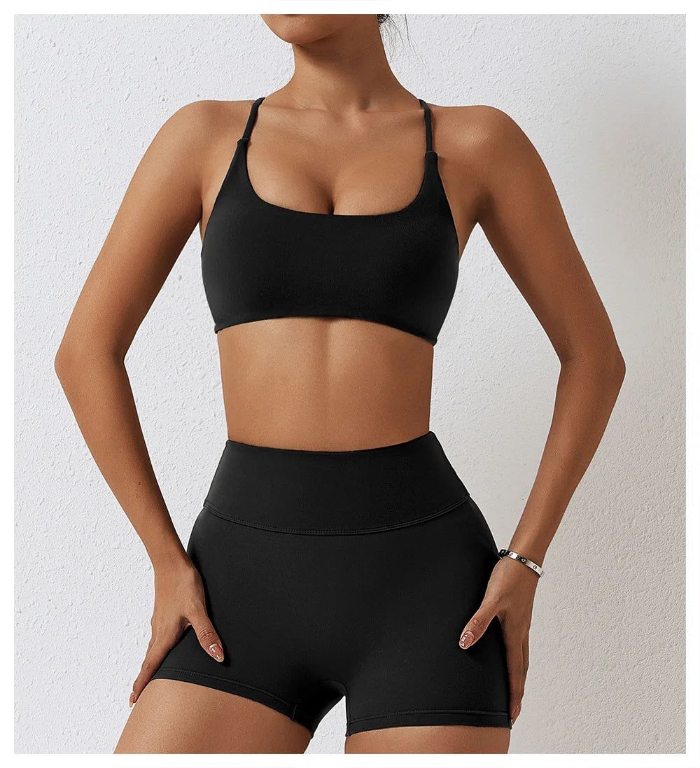 Seamless Yoga Set Workout Sportswear Gym Clothing 2Pcs Sport Sets Women