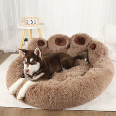 Fluffy Dog Bed Plush Kennel Accessories Pet Products Large Dogs Beds Bedding Sofa