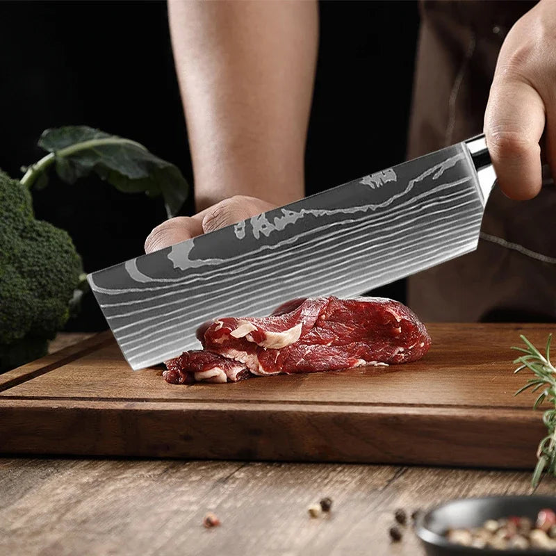 Kitchen Knife Set Japanese Cooking Knives Set Chef Knife Sharp High Carbon