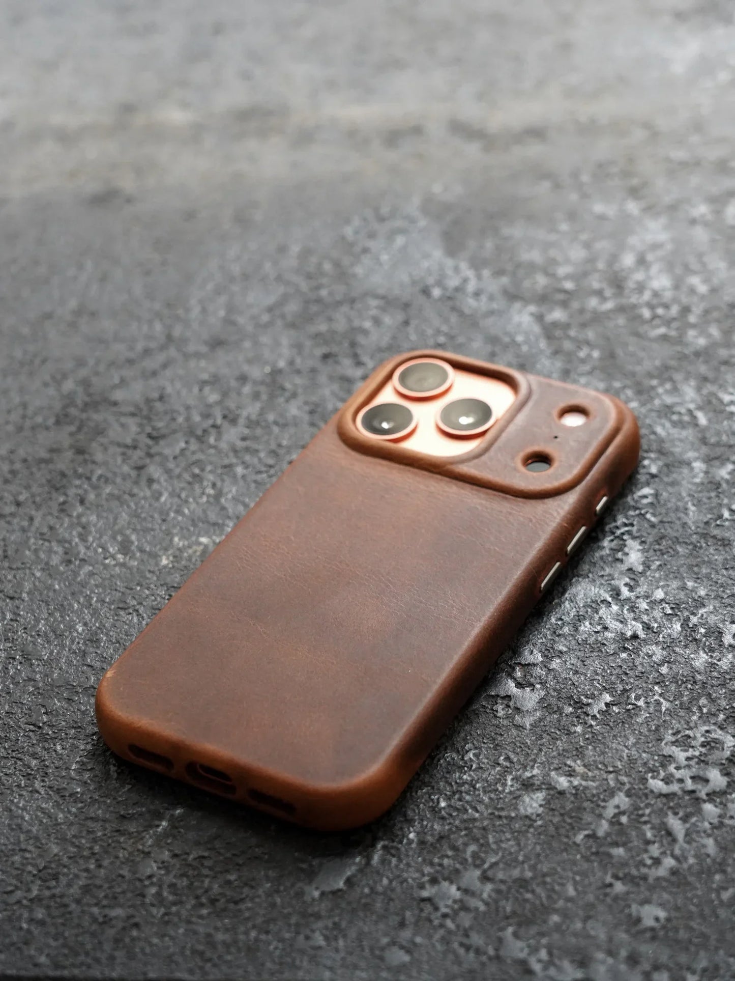 Genuine Leather Case for iPhone 17 16 Pro Max 15 Genuine Leather Handmade Phone Cover