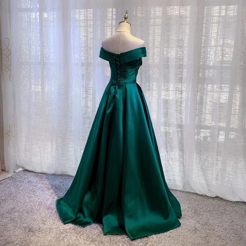 Homecoming Dresses: Vintage Off The Shoulder Evening Dresses