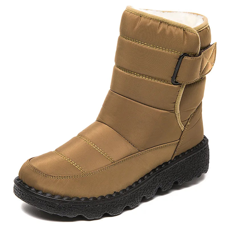 Women Boots Mid-Calf Winter Shoes For Women Snow Boots Casual Waterproof