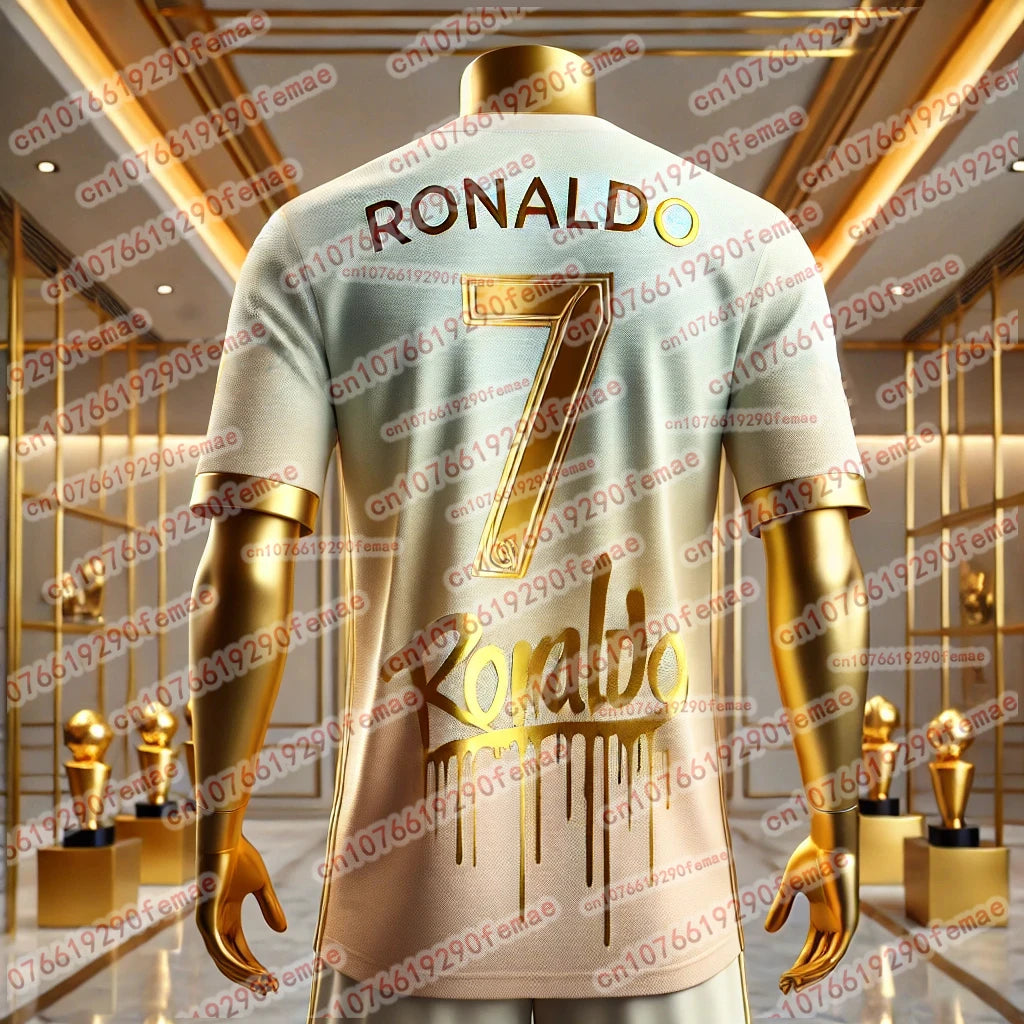 New Hot Selling Ronaldo Fashion Football Superstar Commemorative Collection Sports Jersey Daily Outdoor Breathable T-shirt