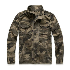 Casual Wear Mens Oversized Camo Jacket Sportswear Thick Denim Jacket