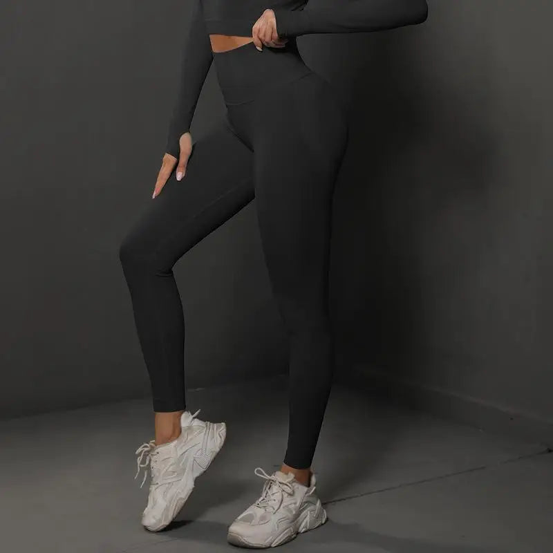 Women Seamless Yoga Pants Fitness Sports Running Sportswear Stretchy Lifting Tights