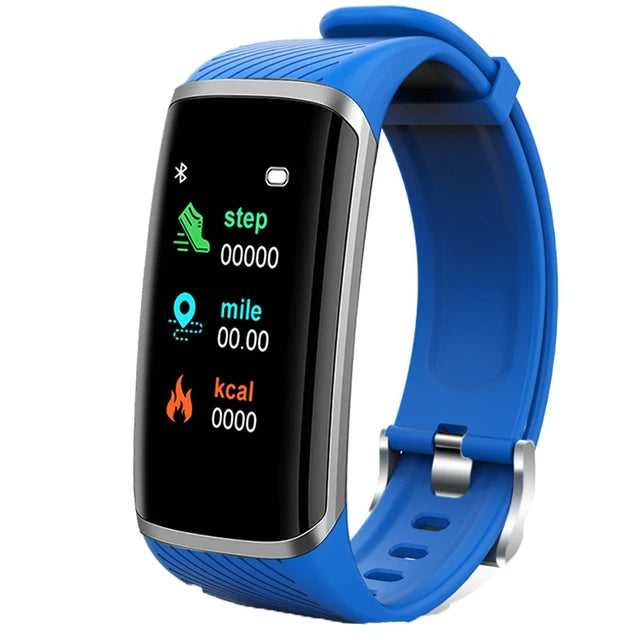 Smart Fitness Bracelet Heart Rate Blood Pressure Fitness Tracker  ForAndroid IOS Customize Wallpaper Smart Band Watch Men Women