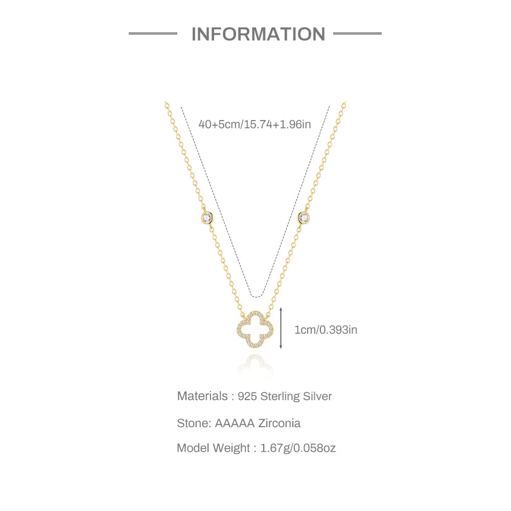 Aide 925 Sterling Silver Necklaces Charms for Women Crystal Cross Clavicle Collar Chain Simple Choker Necklace Accessories Gift