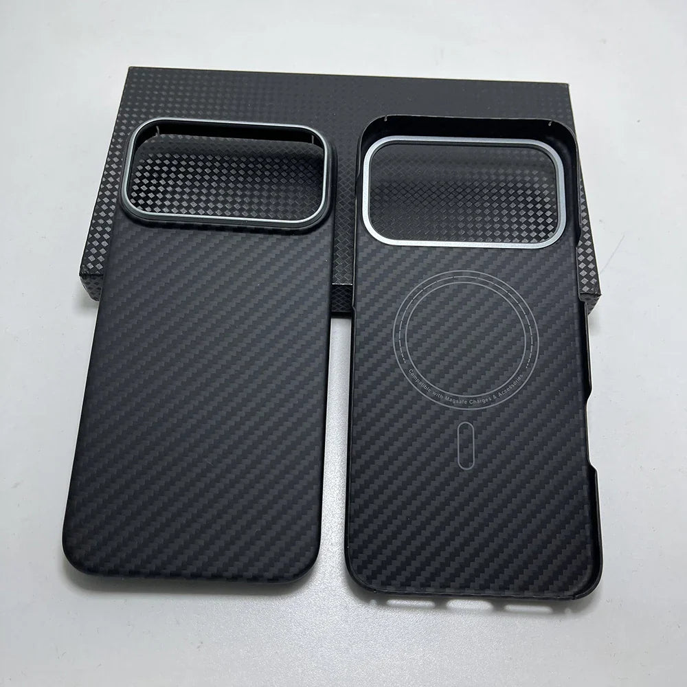 Really Carbon Fiber Case for Iphone 17 Pro Max Case for Magsafe Magnetic Ultra-Thin Lightweight for Iphone17 Pro aramid Cover