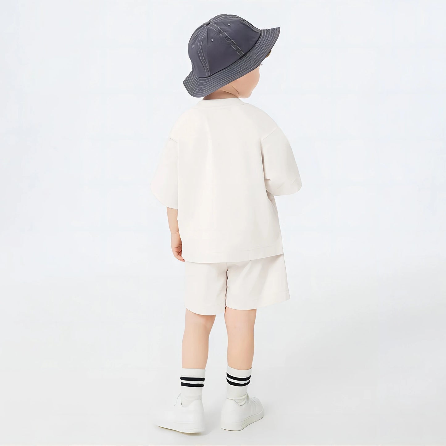 2Pcs Fashion Toddler Boy Clothes Sets Summer Cotton Short Sleeve Tees + Shorts Kids Outfits For holiday Child Clothes