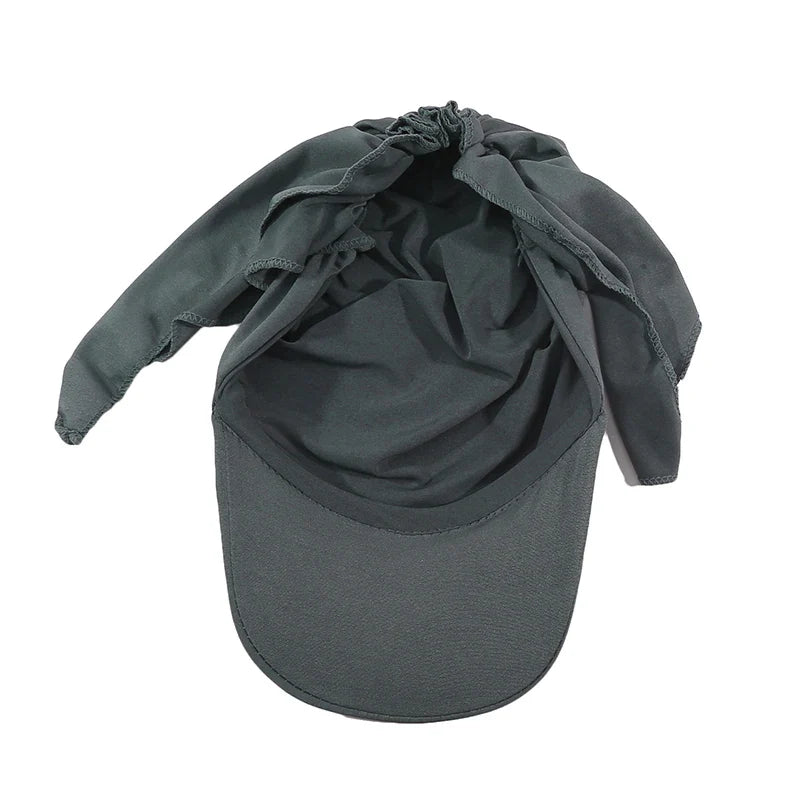Solid Color Baseball Caps Turban Shawl Design Women Muslim Low Profile Fitted Hat Summer Soft Breathable Headscarf Hijabs