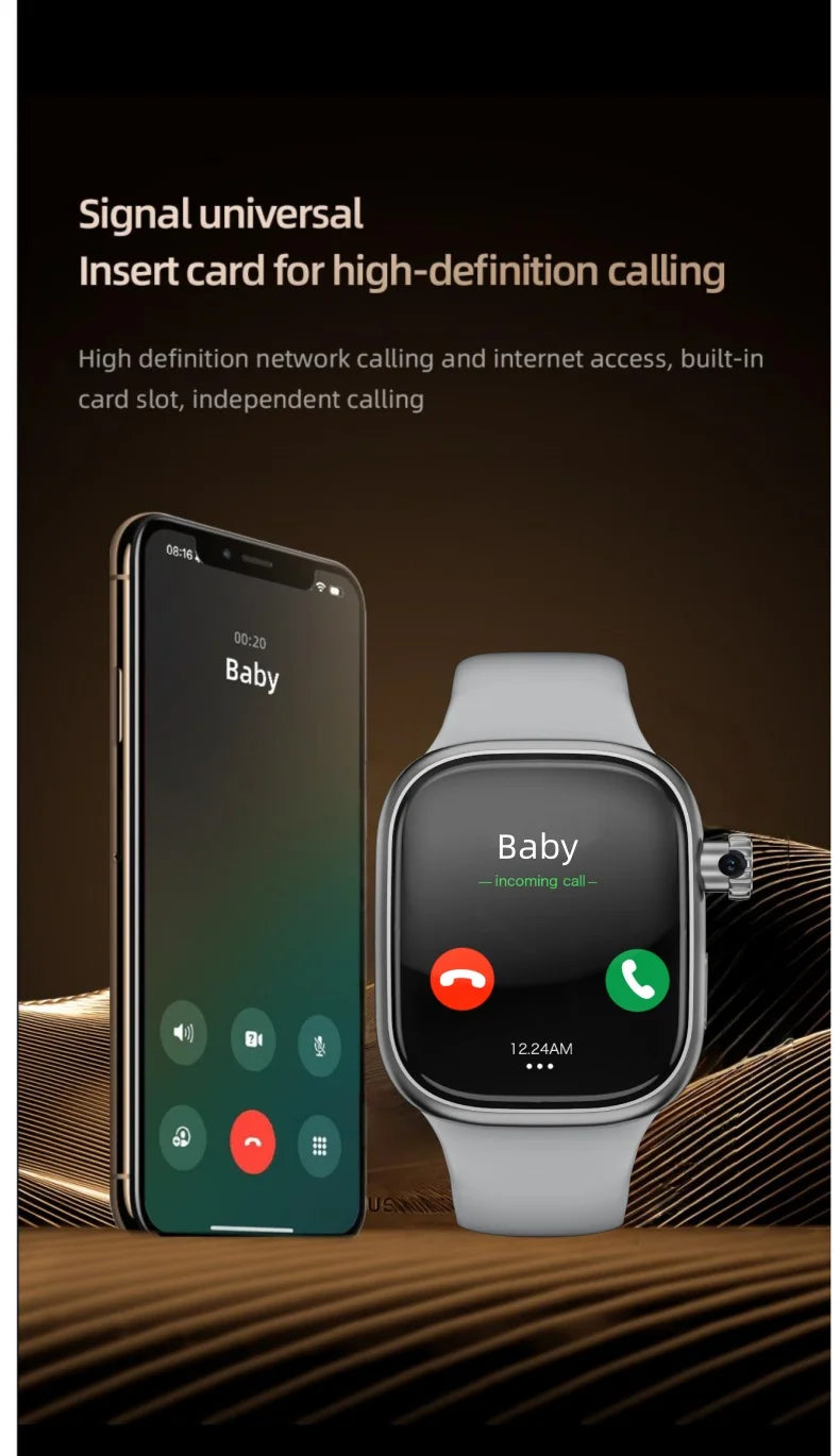 NEW Arrival S11 Plus Smartwatch 5G Sim Card Android 12.0 With 512GB Rom 190° Rotating Camera GPS WIFI 2.29'' Amoled Smart Watch